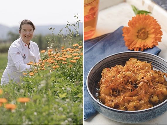 Recetas que saben deliciosamente a flores